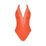 Lise Charmel Ajourage Couture Papaya Plunge Halter Swimsuit