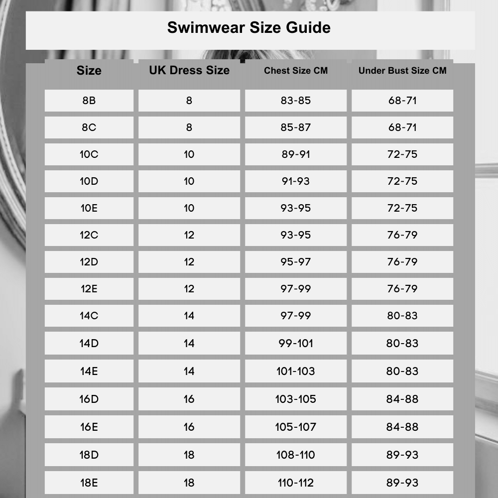 Swimwear Size Guide – Rio Swim Shop