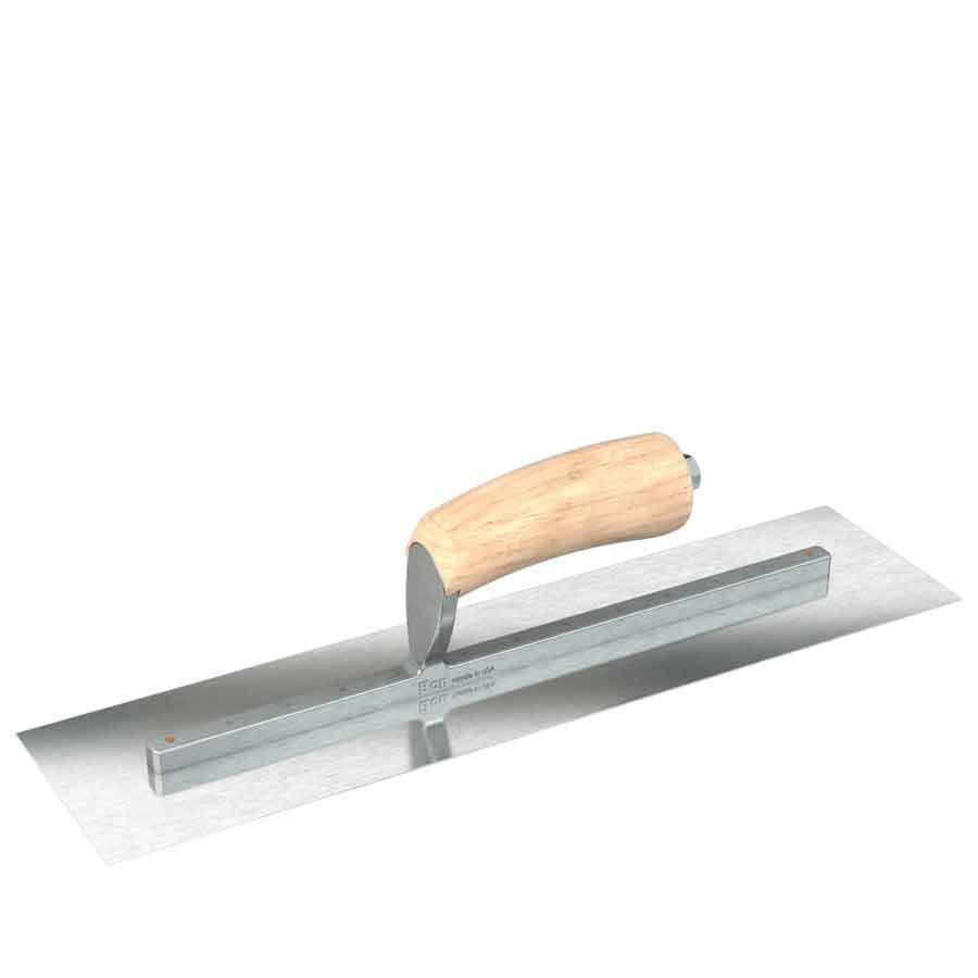 Bon Tool 18" X 5" Square Finish Trowel – BS Series With CG Handle