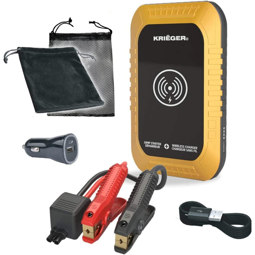 Jump Starter With Wireless Charging Wireless Charger Power Bank