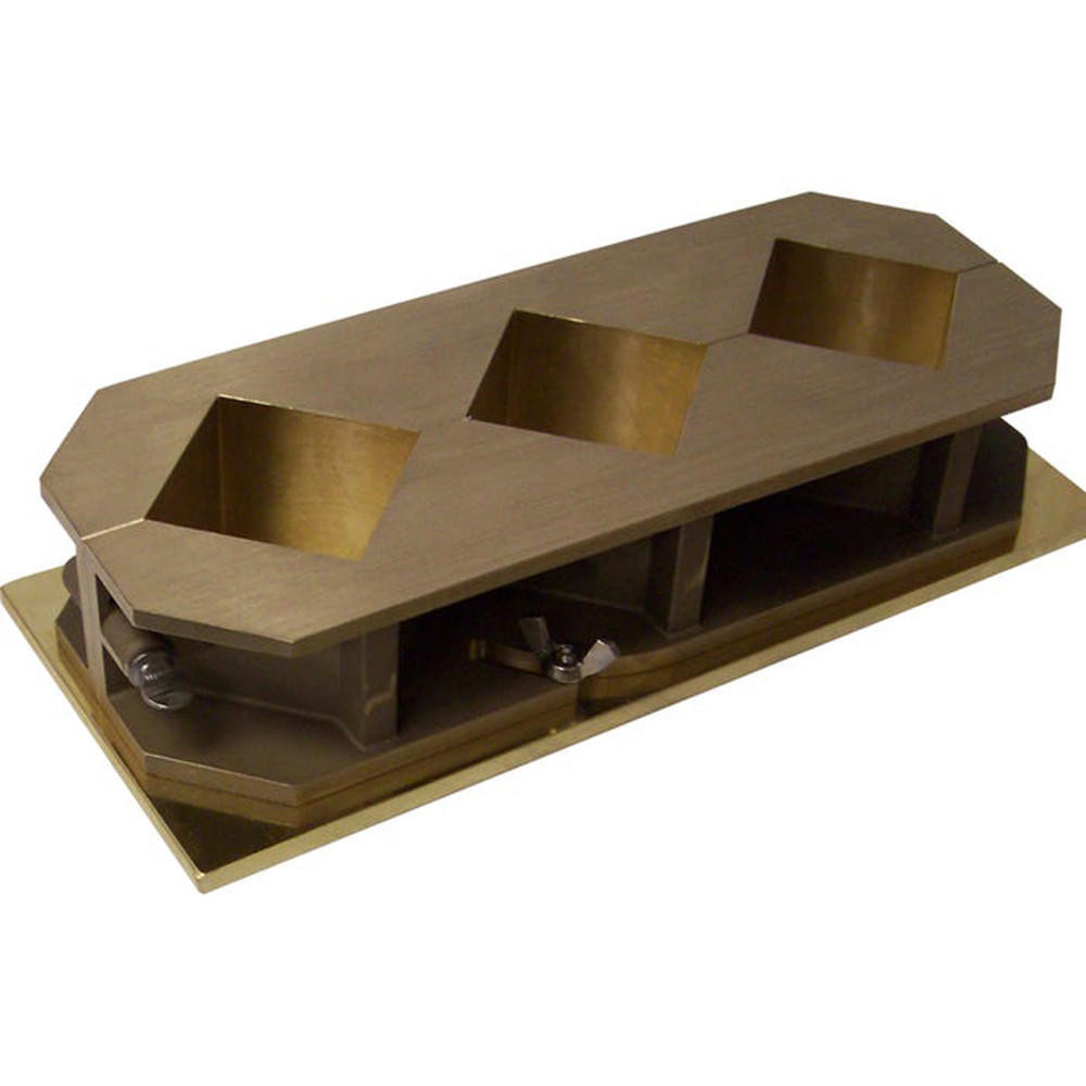 Cube Molds, Brass, 2x2in | Concrete Cement Grout Testing