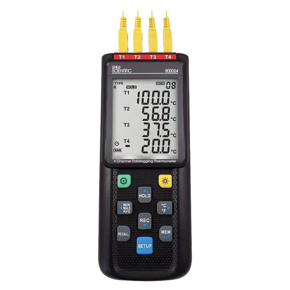 4-Channel Data Logging Thermometer, NIST Certified | CMTP