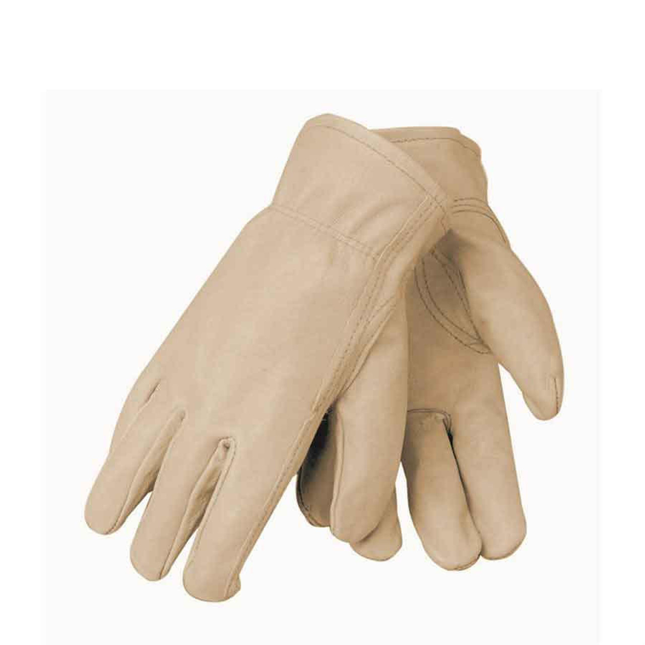 Pigskin Leather Work Gloves, Medium