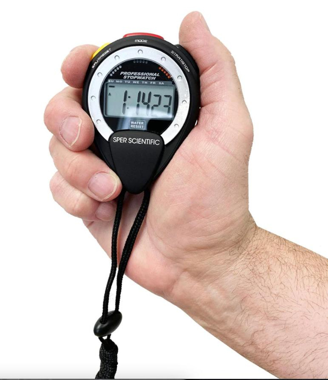 Sper 810035AC Large Display Water Resistant Stopwatch, NIST