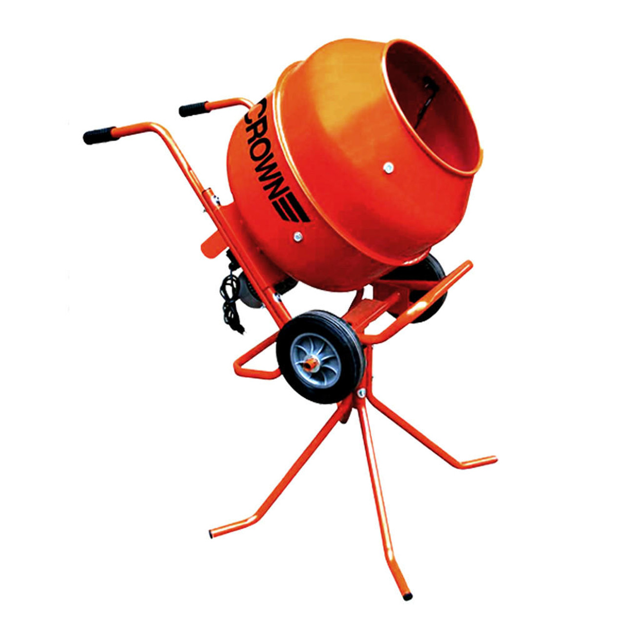 Crown Concrete Mixer 1 3 HP Motor 3 cuft Wheel Barrow Style