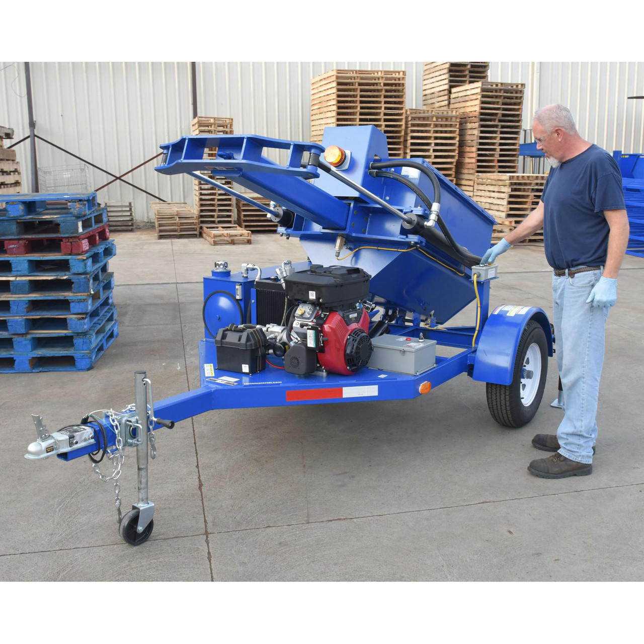 GasPowered Hydraulic Drum Crusher