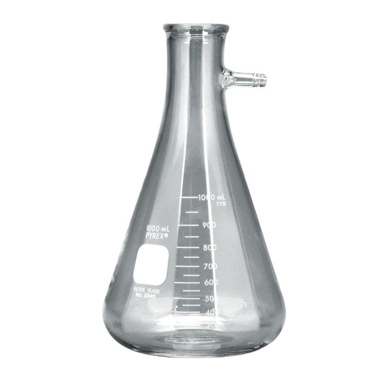 4,000 mL Pyrex Glass Filtering Flask, Heavy-Walled, Side Tubulation