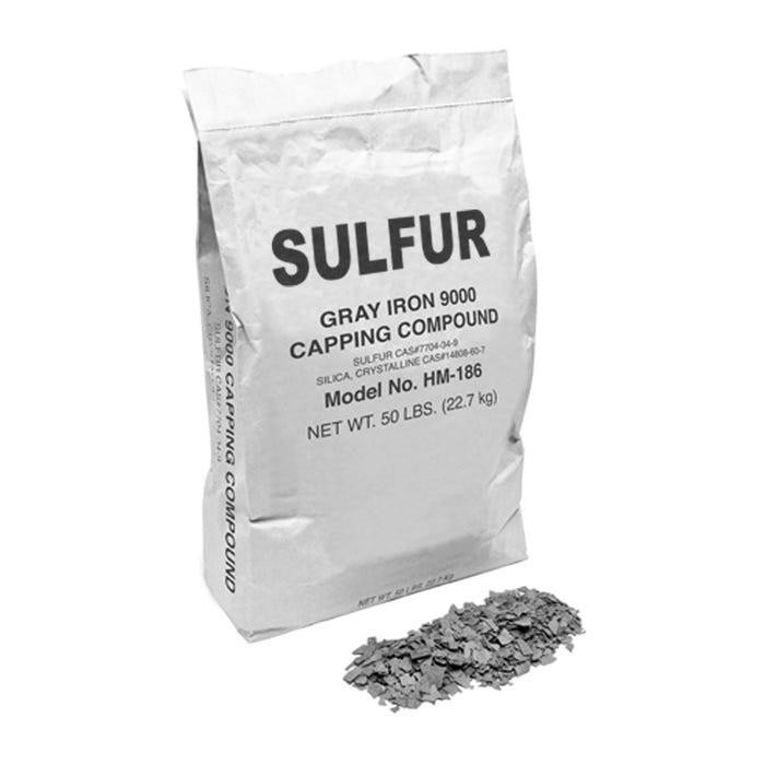 Gray Iron 9000 Sulfur Capping Compound (50LB Bag) Concrete Capping