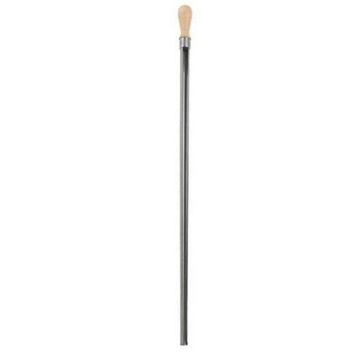 Gilson Company 34in Single-Tube Sampling Probe, Stainless Steel, with wooden handle for sampling applications.