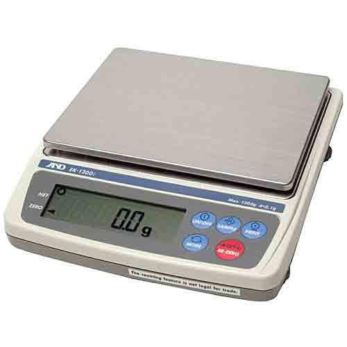  A&D Weighing EK-1200i Everest Compact Balance, 1200g x 0.1g 
