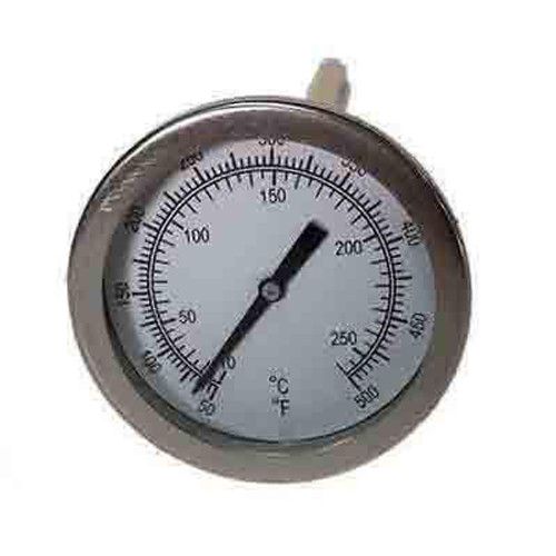 Concrete Dial Thermometer, 25° - 125°F - Available in 5 or 8 Stem Le