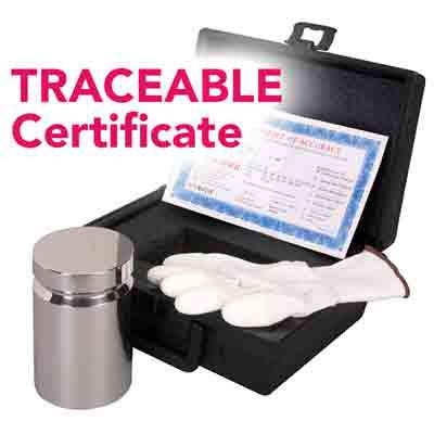 Global Gilson OBA-208T Calibration Mass, Ultra Class, 400g, Traceable