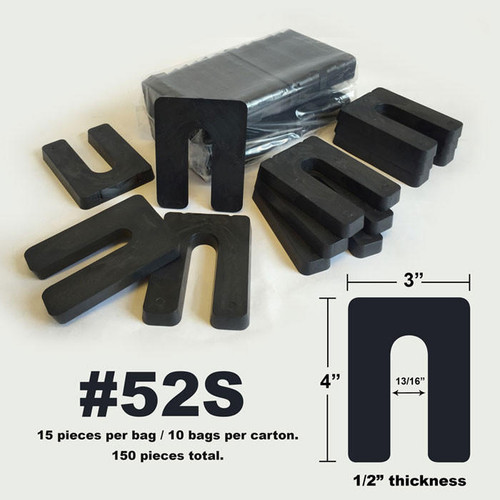  Deslauriers 52 Econ-O-Shim 50-Series, 1/2" Thickness Solid (150/Ct.) 