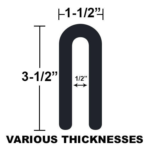  Deslauriers 32 Econ-O-Shim 30-Series, 1/2" Thickness Solid (150/Ct.) 
