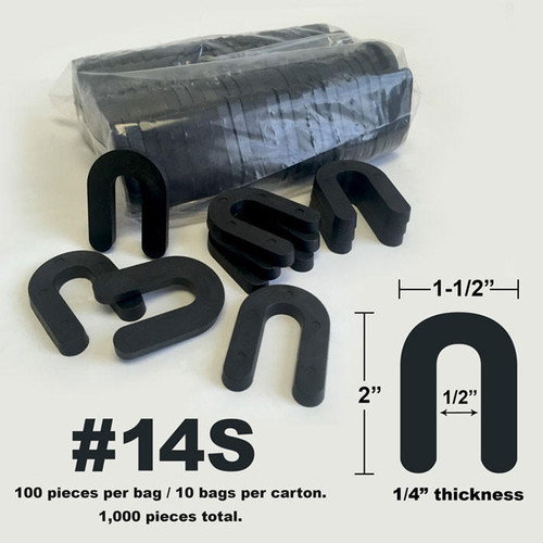 Econ-O-Shim 10-Series, 1-1/2in x 2in, 1/4in Thickness Solid (1000/Ct)