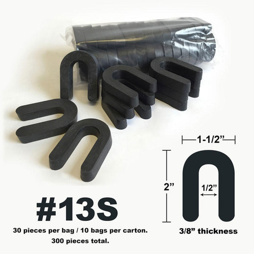 Econ-O-Shim 10-Series, 1-1/2in x 2in, 3/8in Thickness (300/Ct)