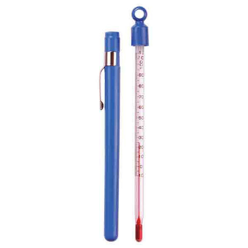 Supertek Lab Thermometer, Red Liquid, -20-110C/0-230F, Partial, Pack of 12