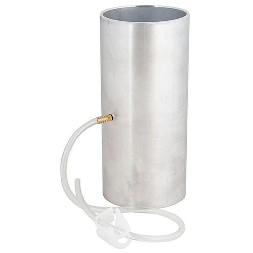 Gilson Company 2in Membrane Stretcher, cylindrical metal device with attached tubing for membrane stretching applications.