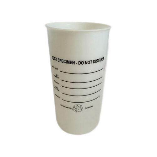 Deslauriers TC4WPG-L4D, 4x8in Concrete Test Cylinder Molds, White, Domed Lid, Generic Label (36 per case) 