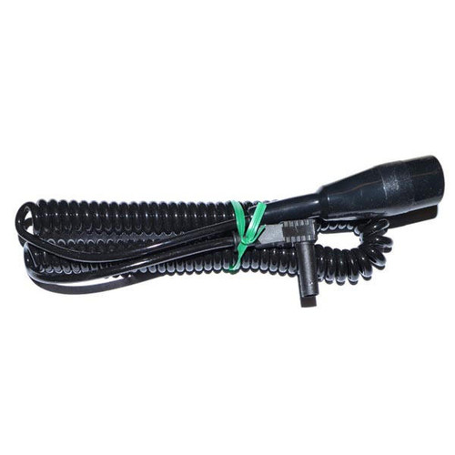  M.C. Miller 32746B, 6 ft Black Coiled Test Lead with 27C Clip and Shrouded Banana Plug 