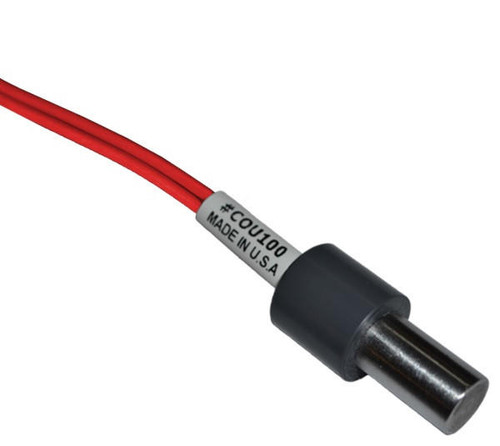  M.C. Miller COU100-R35 Carbon Steel Coupon with Twin THHN Wires, Red 35ft 