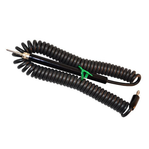  M.C. Miller 32806B, 6 Ft Insulated Probe Coiled Wire Test Lead, Black 