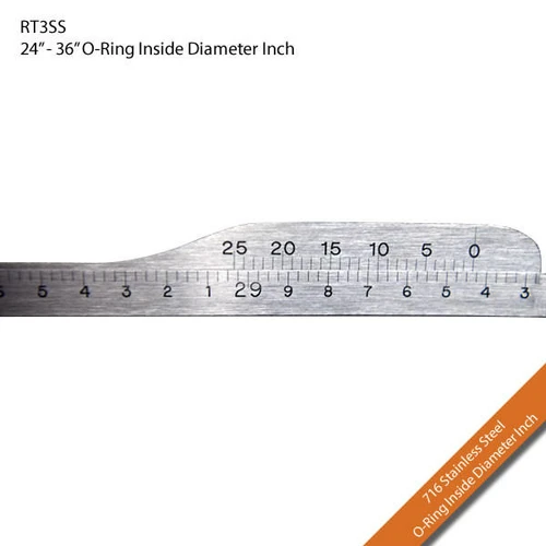  Pi Tape RT3SS Precision O-Ring Inside Diameter 716 Stainless Steel Tape 24-36in 