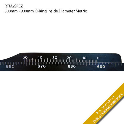  Pi Tape RTM2SPEZ Precision O-Ring Inside Diameter Blue Easy to Read Tape 300-900mm 