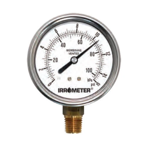  Irrometer 7MV-100 Membrane Vented Pressure Gauge 100 psi / 700 kPa 