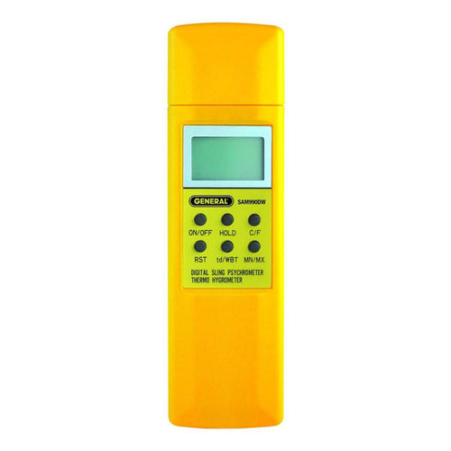  Seedburo SAM990DW Digital Psychrometer with Dew Point and Wet Bulb 