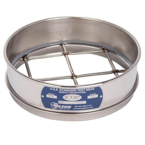 Gilson Company Gilson 8in Sieve, All Stainless, Full Height, 2-1/2in 