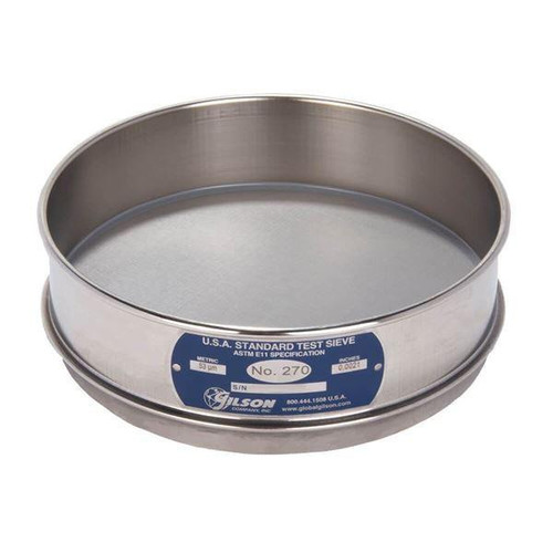 Gilson Company Gilson 8in Sieve, All Stainless, Full Height, #270 