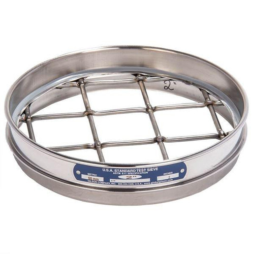 Gilson Company Gilson 8in Sieve, All Stainless, Half Height, 1-3/4in 