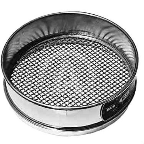 8 Sieve, All Stainless, Half Height, No.4 - Gilson Co.