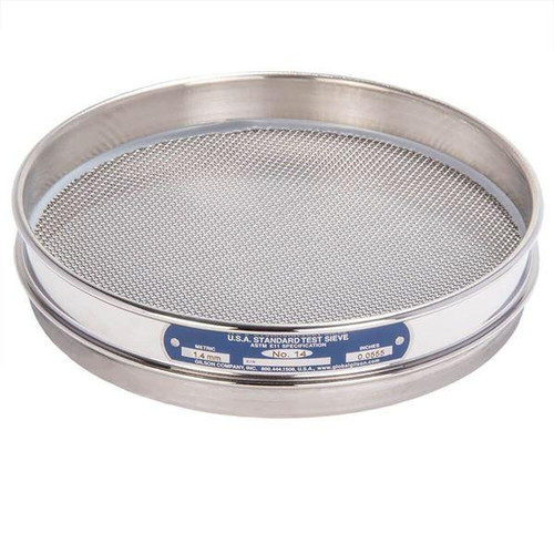 Gilson Company Gilson 8in Sieve, All Stainless, Half Height, #14 