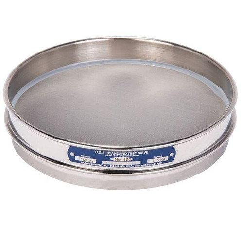 Gilson Company Gilson 8in Sieve, All Stainless, Half Height, #100 