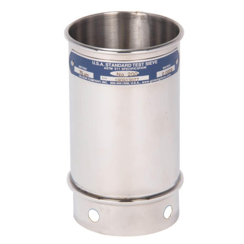 Gilson Company Gilson 3in Wet Wash Sieve, All Stainless, 4in Deep, #120 