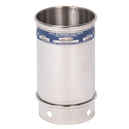 Gilson Company Gilson 3in Wet Wash Sieve, All Stainless, 4in Deep, #325 