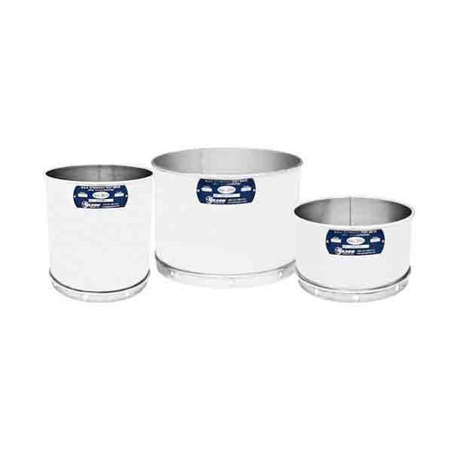 Global Gilson WT-86S #200 BU, 8in Wet Wash Deep Frame Sieve, Stainless Frame, Stainless Cloth, 6in Deep, No.200 (75 micrometer) W/Backing Cloth