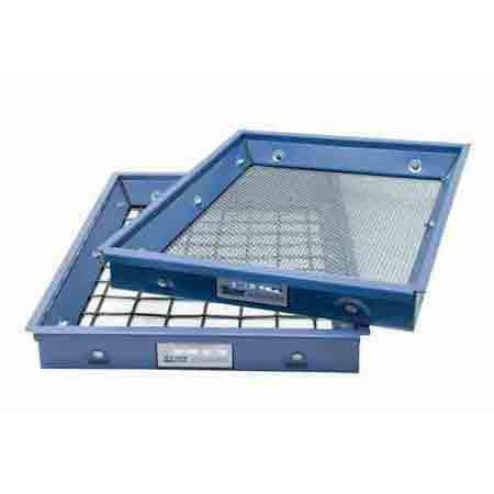 Global Gilson TSA-100 25M ISO 25mm Test Screen Tray with Cloth for Gilson Testing Screen Shaker
