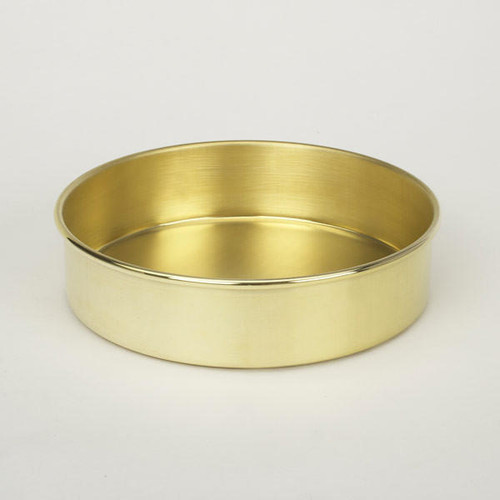  Advantech PB8F, 8in Sieve Pan, Brass, Full Height 