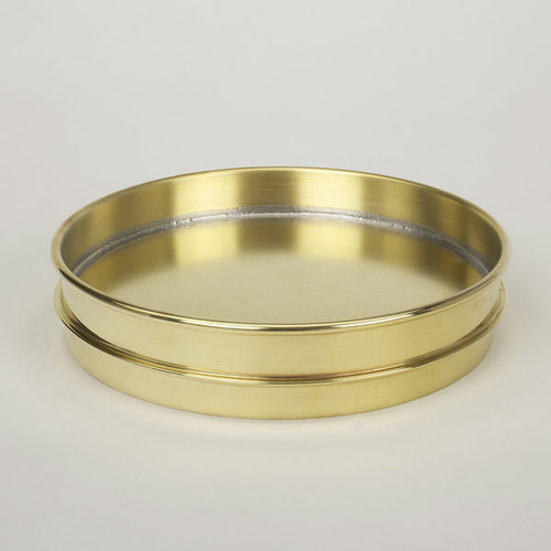  Advantech PB8HX, 8in Sieve Midstack Pan, Brass, Half Height 