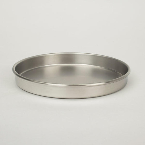 Advantech PS8H, 8in Sieve Pan, Stainless, Half Height 