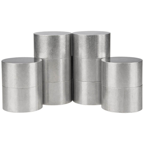 Proceq Aluminum Test Discs for Pull-Off Adhesion Tester, 50mm (10/Set), cylindrical aluminum test discs for adhesion testing.