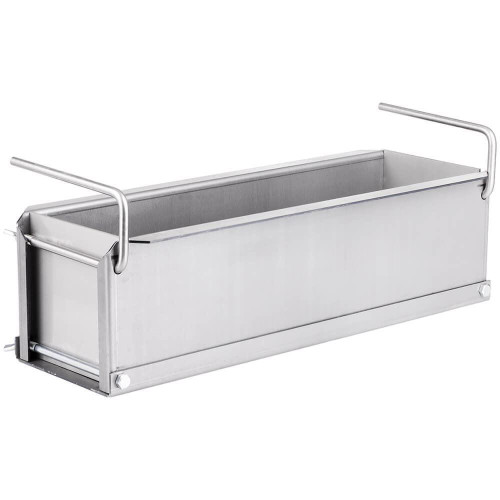 Gilson Company Concrete Beam Mold, 6 x 6 x 20 inches, Steel, Hinge Free, for forming concrete beams.