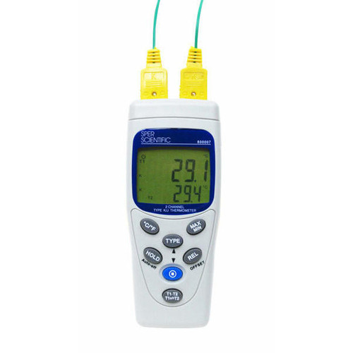 Dual Channel Basic Type K or J Thermometer