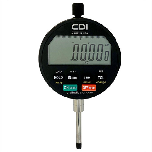 Digital Dial Gauges: Indicator, 1 x 0.0001in (Range x Resolution)