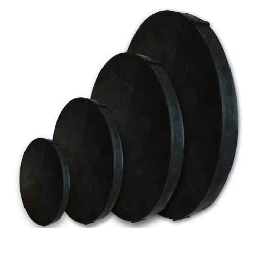 Deslauriers 3in Unbonded Capping Neoprene Pad Cap, 60 Duro (20/Box)