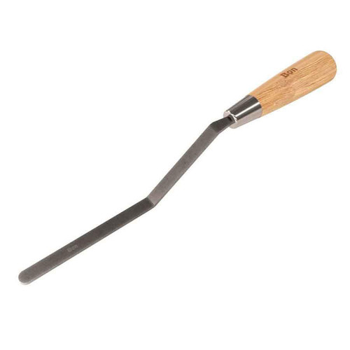  Bon Tool 11-857 Carbon Steel Caulking Trowels- Stiff - Round 3/8" With Wood Handle 