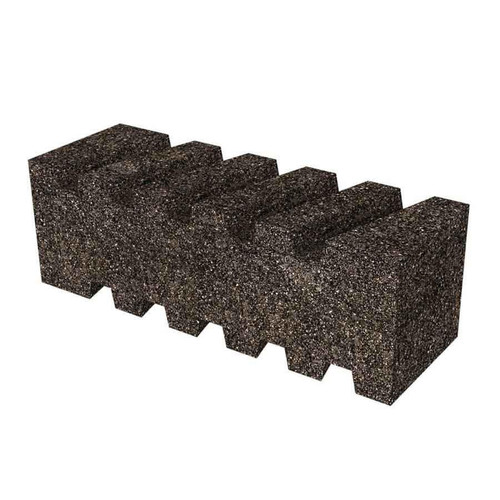  Bon Tool 12-178 Fluted Rub Brick - 6" X 2" X 2" - 20 Grit 